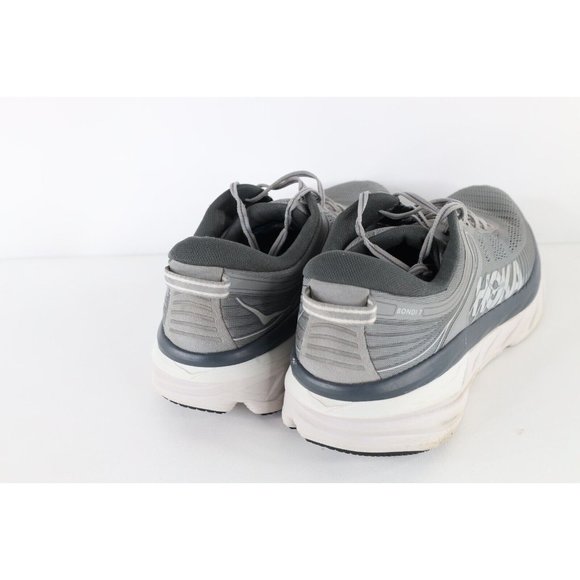 Hoka One One Mens Size 13 Cushioned Bondi 7 Gym Jogging Running Shoes Gray main image 11